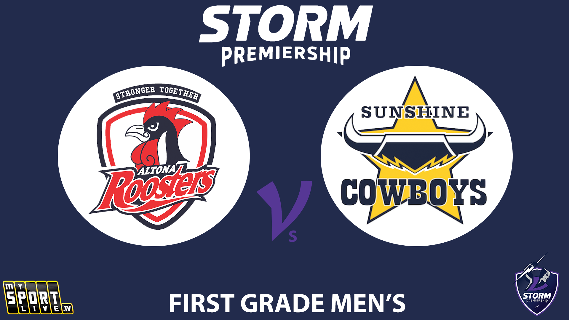 H1 2025 RD13 First Grade Men Altona Roosters vs. Sunshine Cowboys