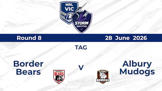 H2 2026 Round 8 TAG Womens Bears vs M...