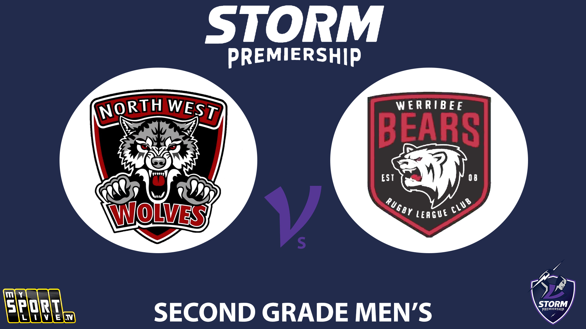 H2 2025 R10 Second Grade Men North West Wolves v Werribee Bears