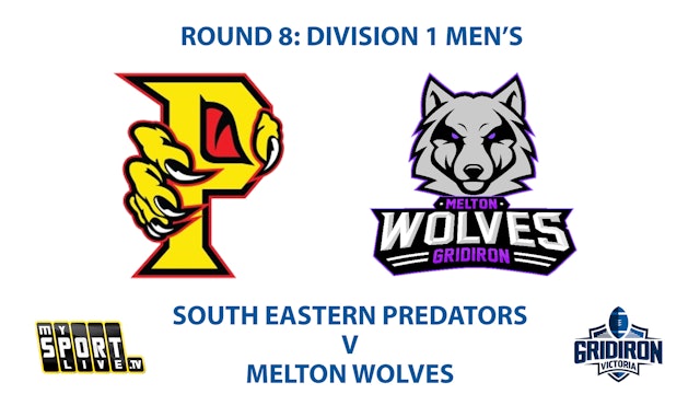 R8: GV Men's Division 1 - Predators v Wolves