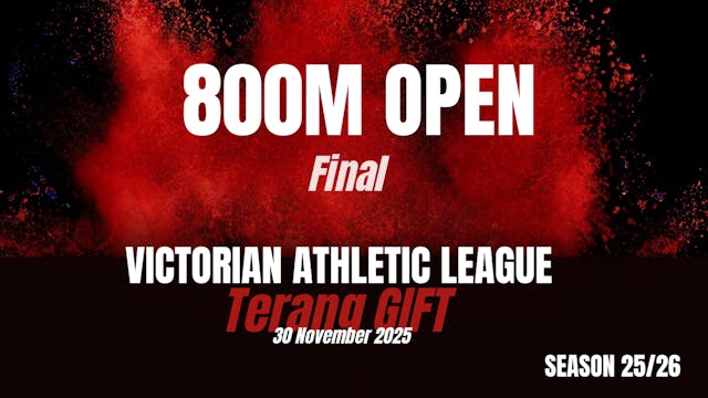 Terang Gift - 800m Open Final