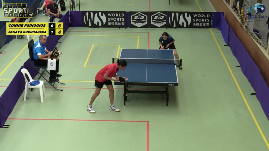 Connie Psihogios v Sanaya Buddhadasa - U19 Girls Singles Group Final