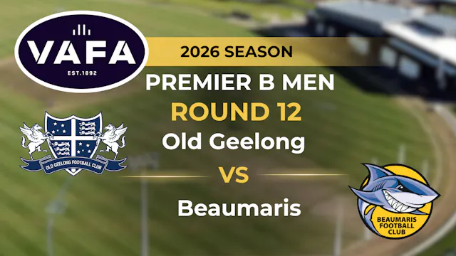 VAFA 2026 R12 PREM B Men's Old Geelon...