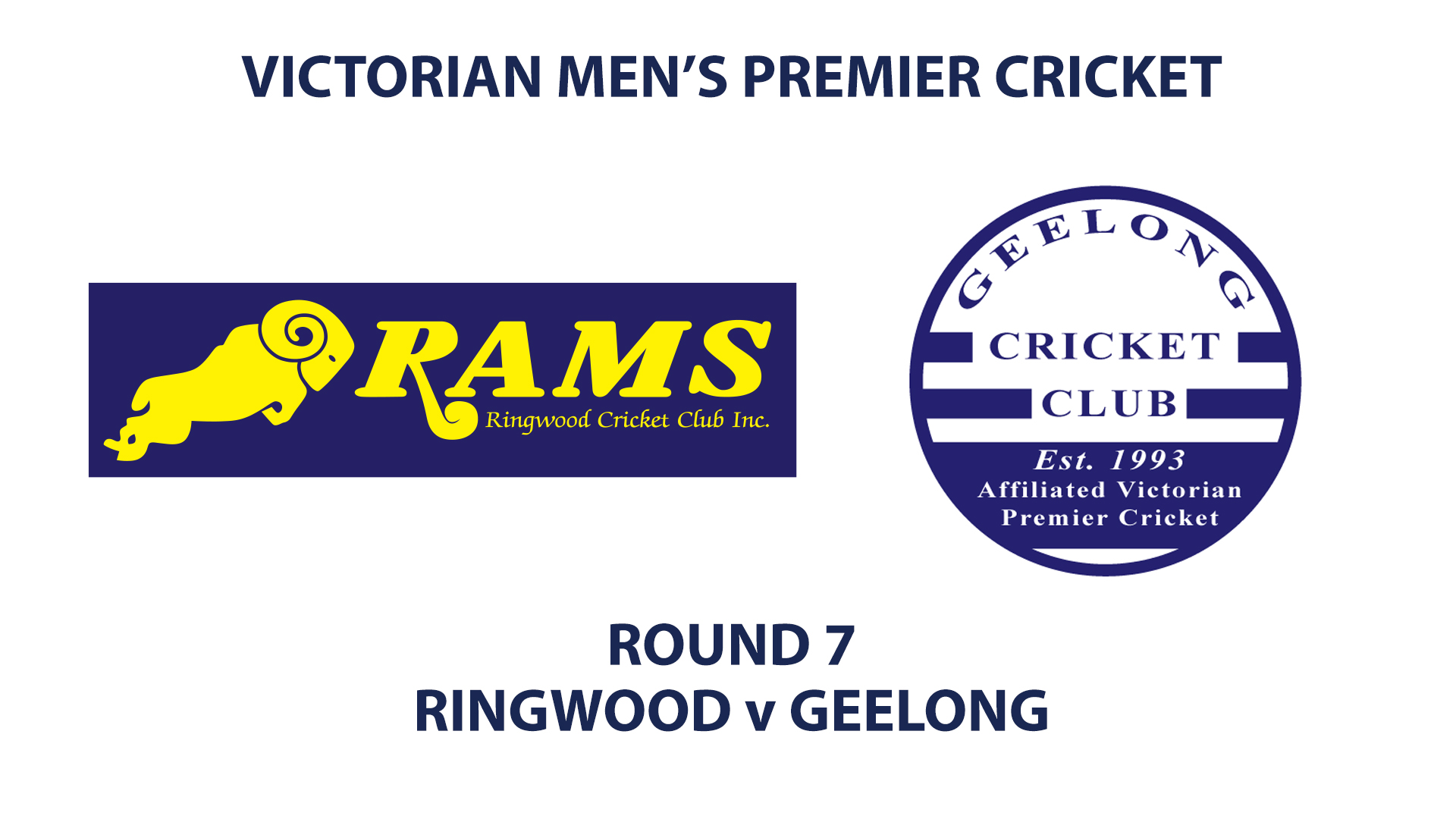 R7: Ringwood v Geelong - Men's Premier Cricket - INNINGS 1