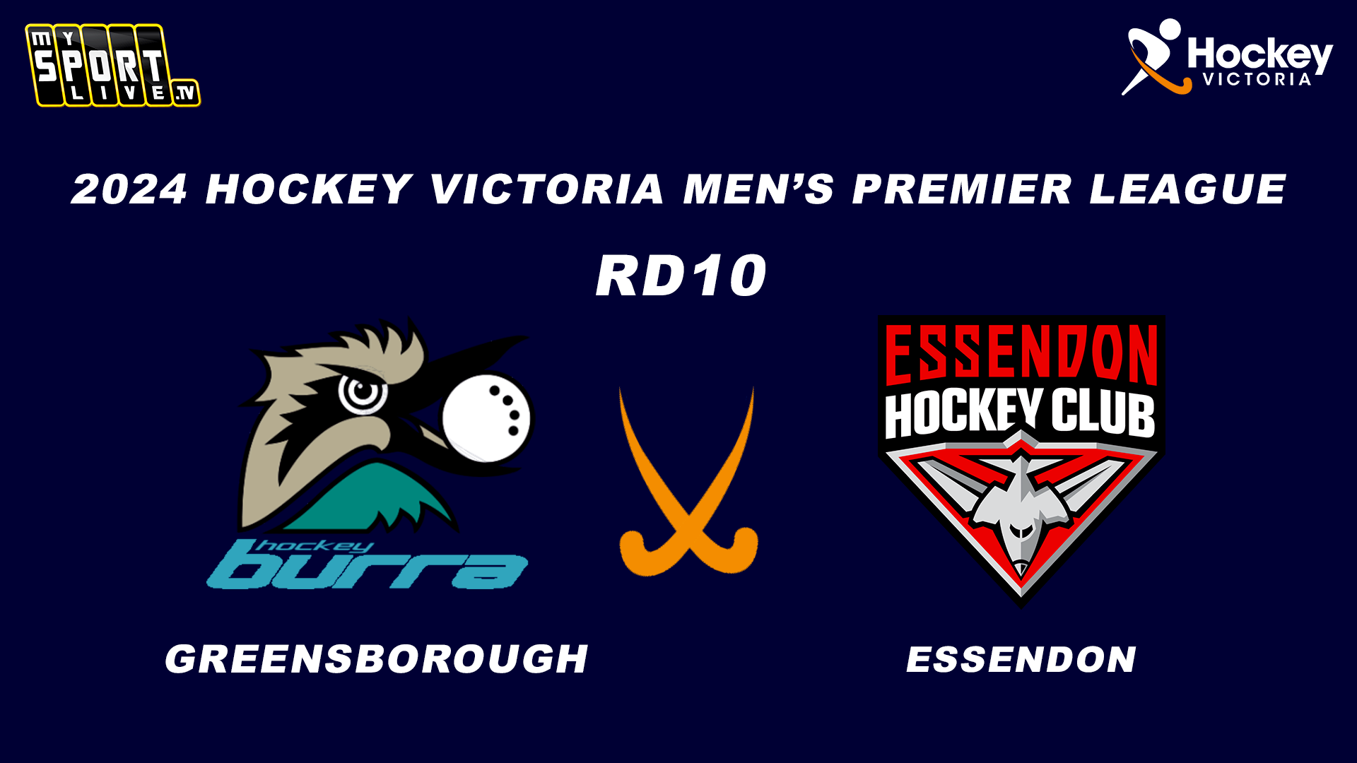 2024 HV Men's Premier League RD10 - Greensborough v Essendon