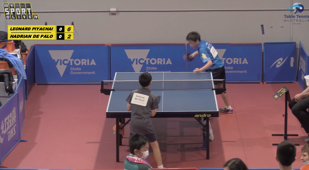 Hopes Boys' Singles SF Leonard Piyachai (NSW) vs. Hadrian De Palo (SA)