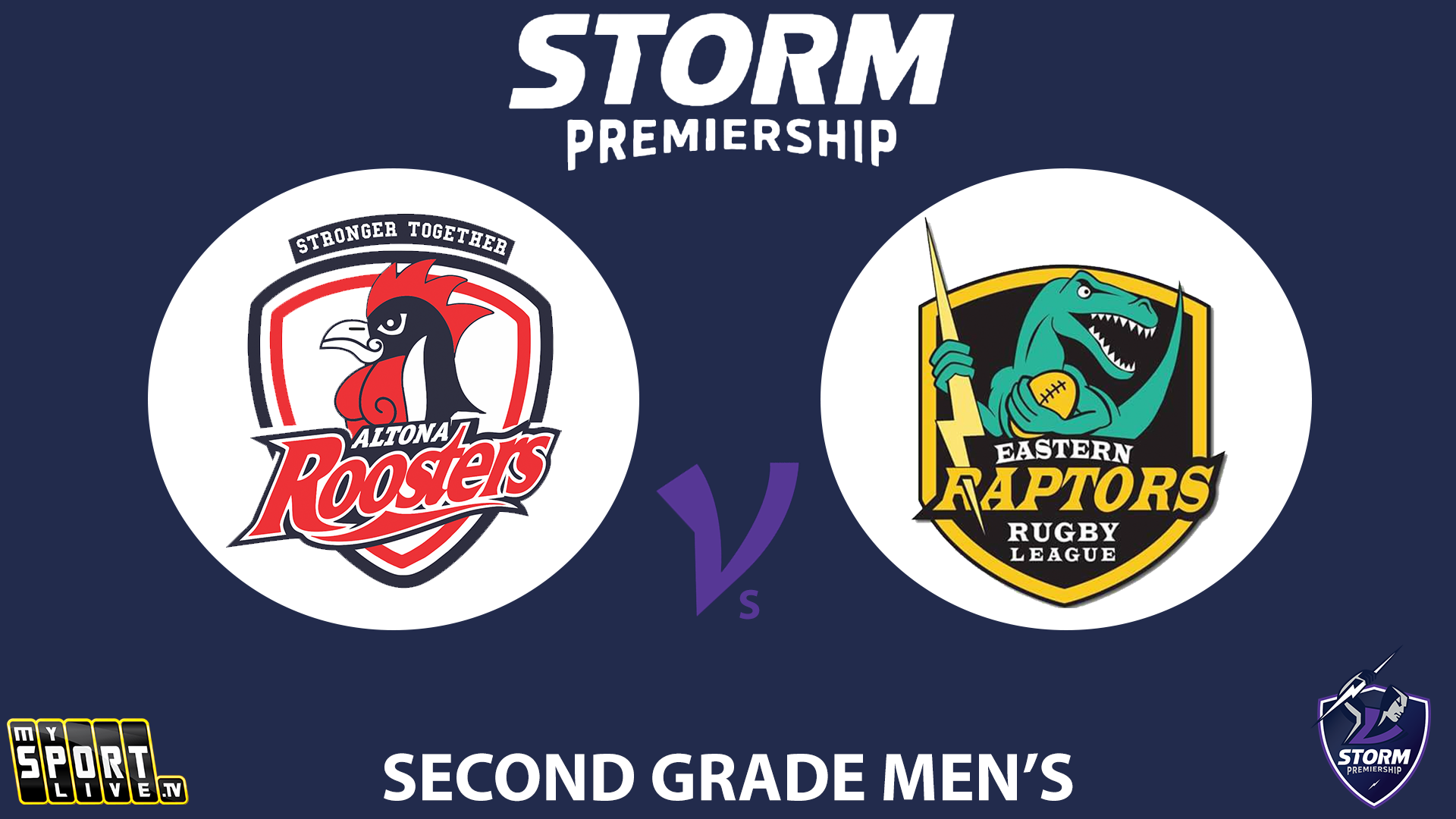 H2 2025 RD4 Second Grade Men - Altona Roosters vs.Eastern Raptors