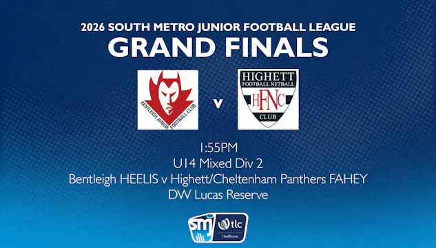 SMJFL GF: U14 Mixed Div 2 -  Bentleig...