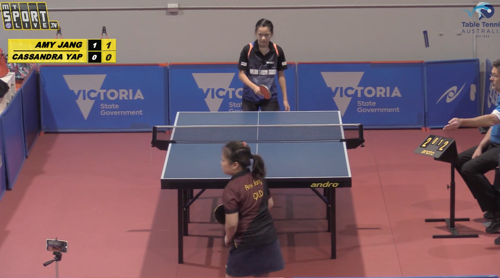 Hopes Girls' Singles Amy Jang (QLD) vs. Cassandra Yap (VIC)