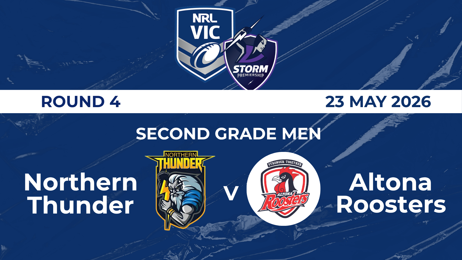 H2 2026 R4 SGM Northern-Thunder vs. Altona-Roosters