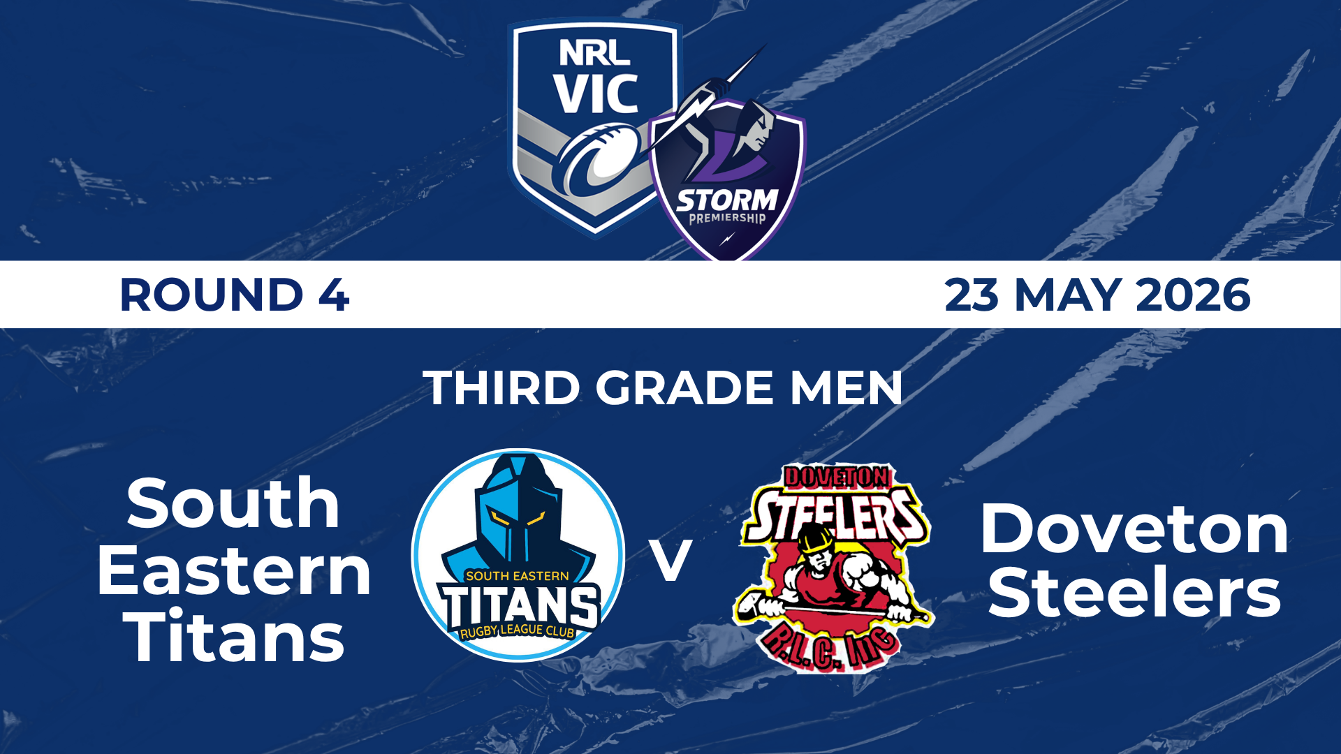 H2 2026 R4 TGM South Eastern Titans vs. Doveton Steelers