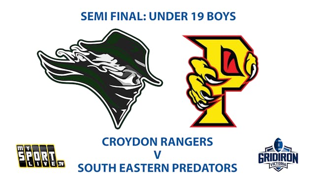 SEMI FINAL: GV Under 19 Boys - Ranger...