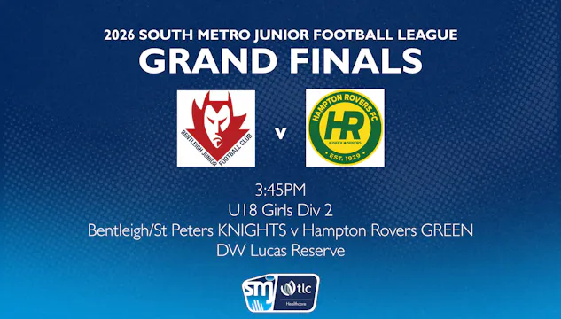 SMJFL GF: U18 Girls Div 2 - Bentleigh vs. Hampton Rovers