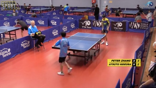 U15 Boys' Singles: Peter Zhang (SA) vs. Atsuto Hideura (NSW)