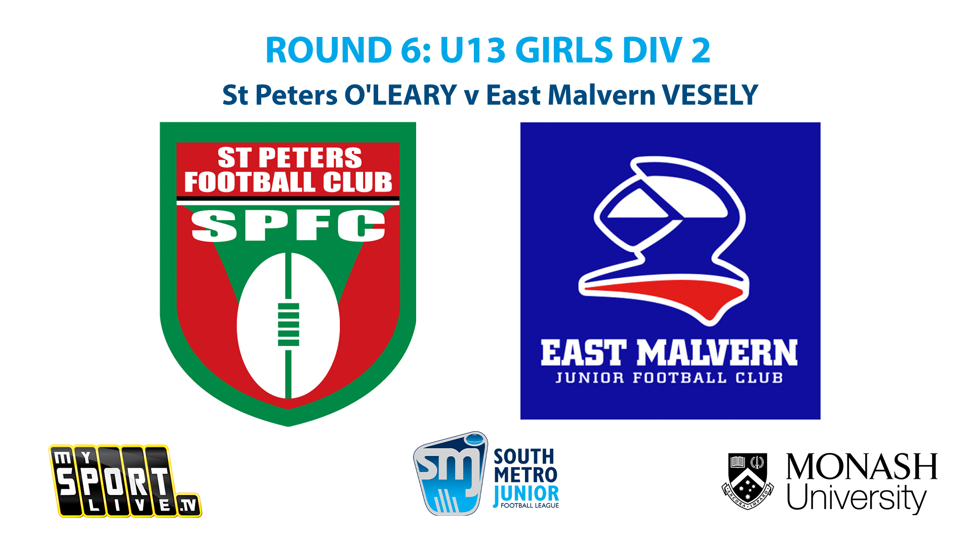 R6: U13 Girls Div 2 - St Peters v East Malvern
