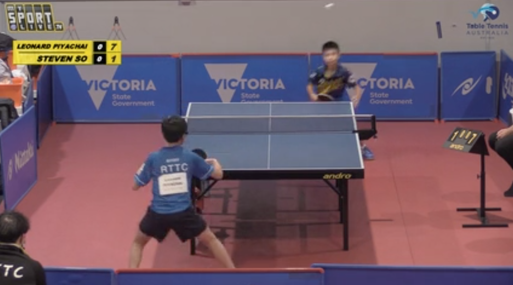 Hopes Boys' Singles Final Leonard Piyachai (NSW) vs. Steven So (SA)