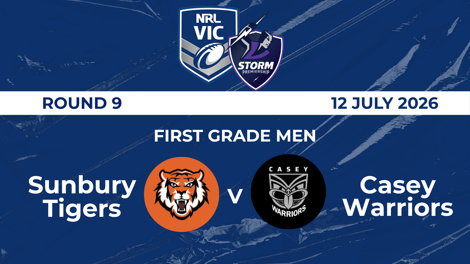 H1 2026 R9 First Grade Men Sunbury Tigers V Casey Warriors