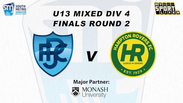 Finals RD2  - U13 Mixed Div 4 - Prahran vs. Hampton Rovers