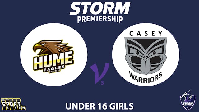 H2 2025 Under 16s Girls Hume Eagles v...
