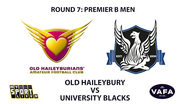 2022 RD7 PREM B Old Haileybury vs. Un...