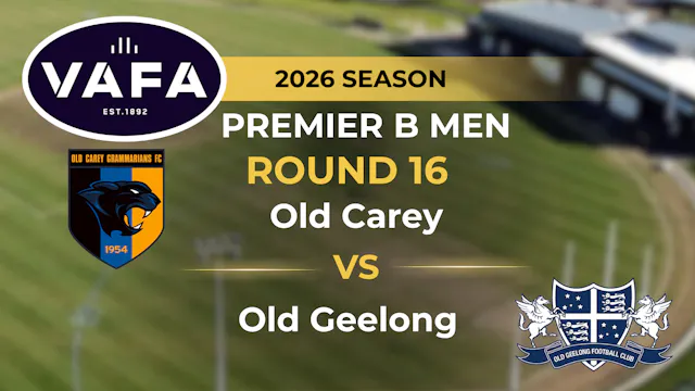 VAFA 2026 R16 PREM B Men's Old Carey ...