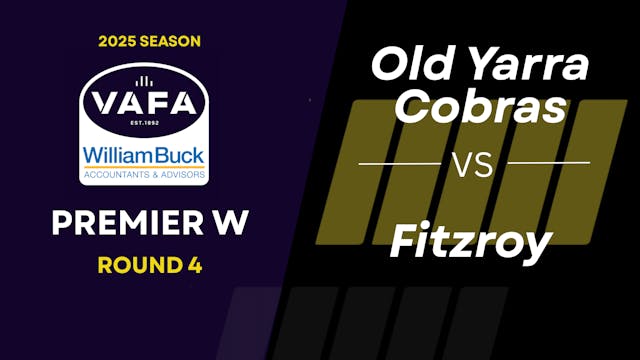 RD4 PREM W Old Yarra Cobras vs.Fitzroy