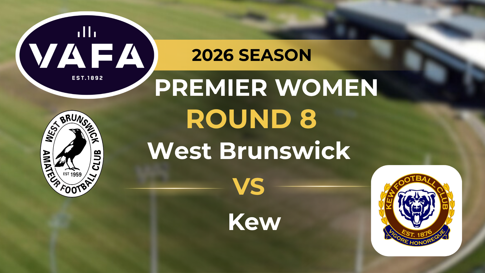 VAFA 2026 R8 PREM Women's West Burnswick V Kew