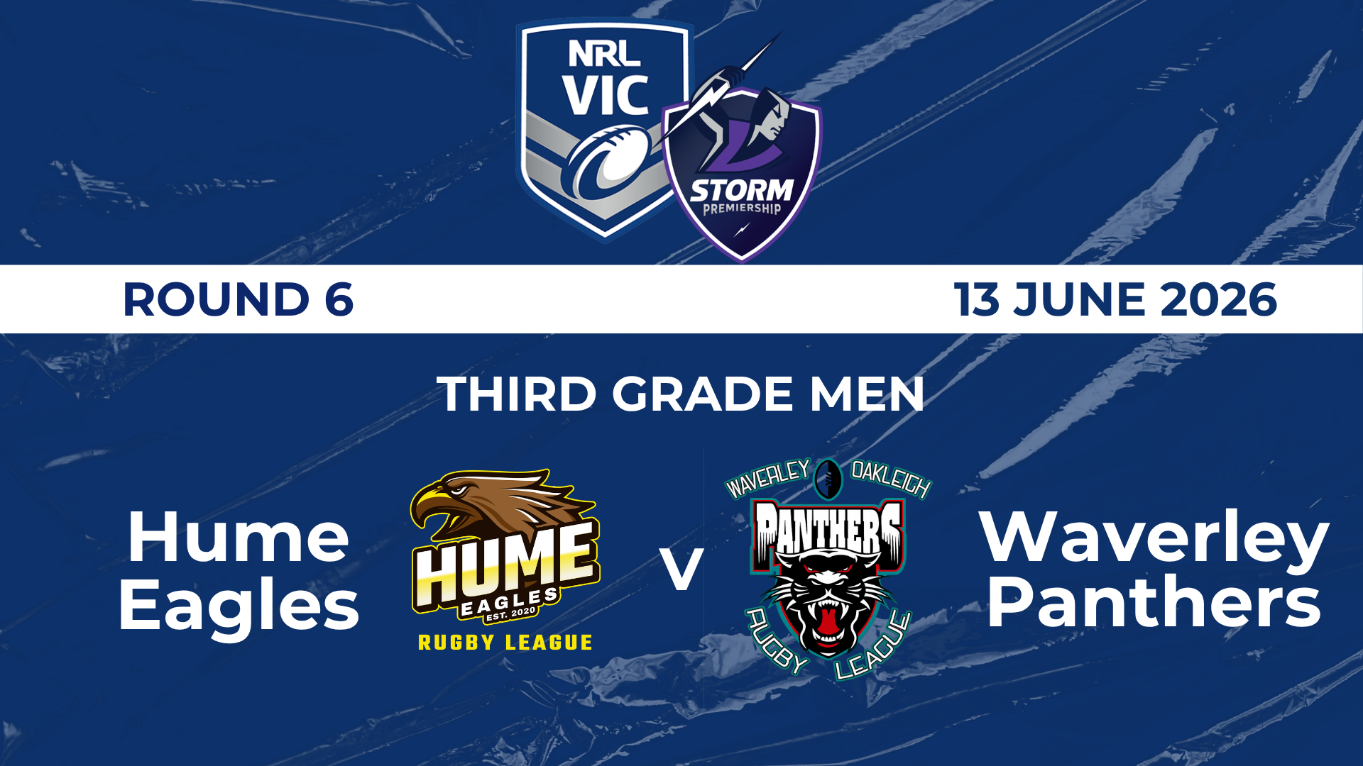 H1 2026 RD6 Third Grade Men Hume Eagles V Waverley Panthers