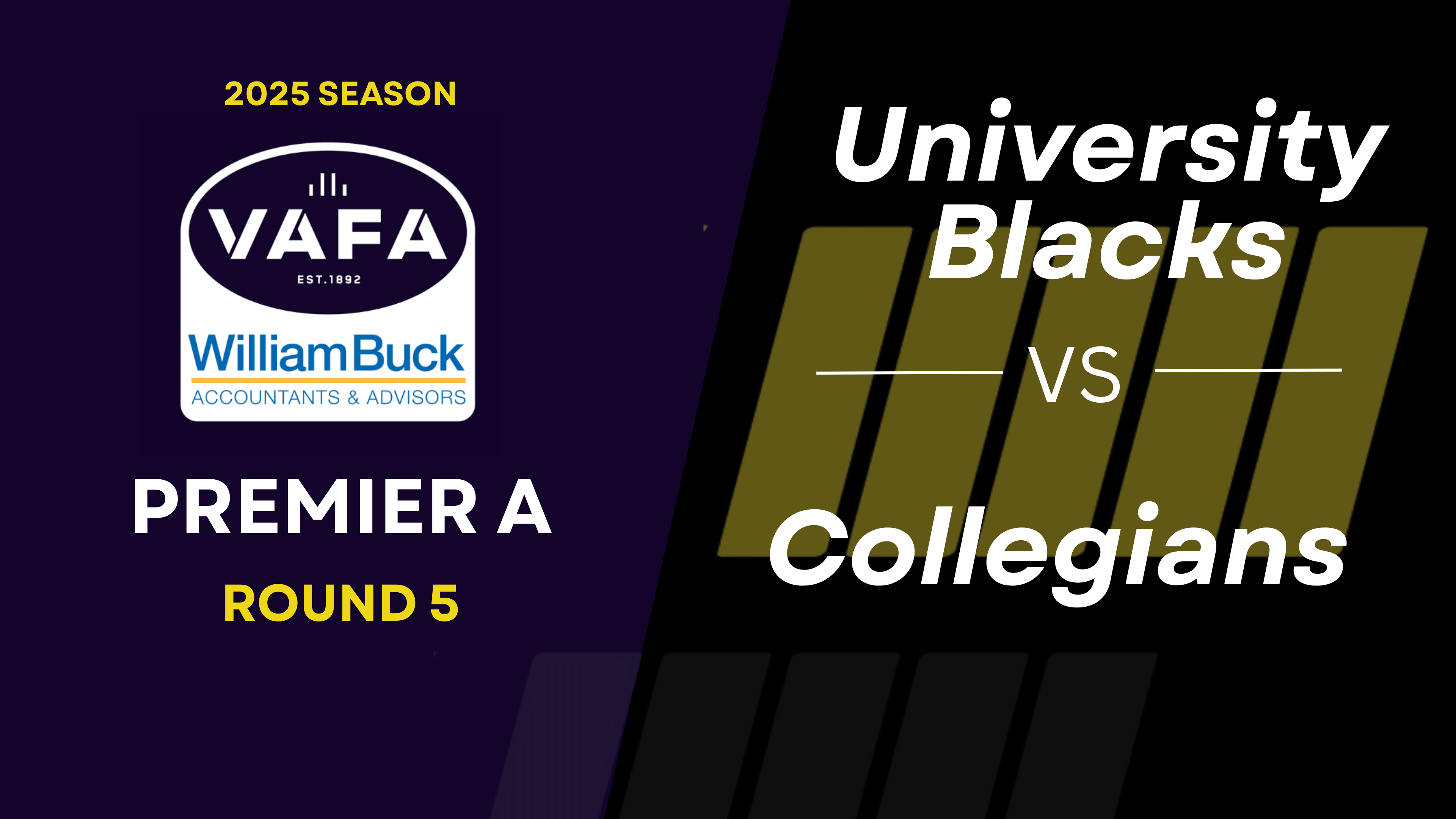 RD5 PREM A University Blacks vs.Collegians