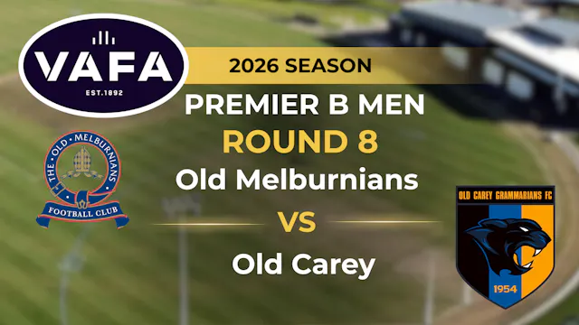VAFA 2026 R8 PREM B Men’s Old Melburn...