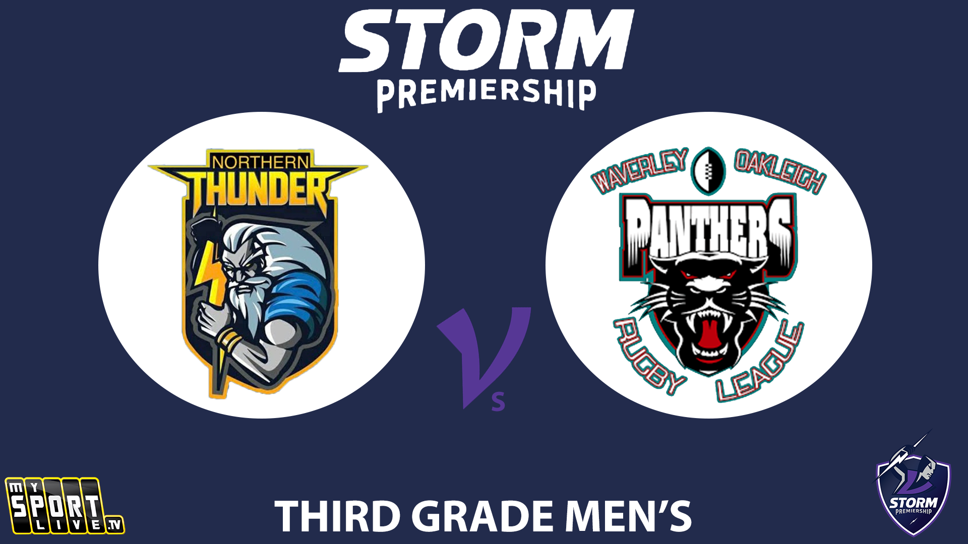 H1 2025 Rd15 Third Grade Men - Northern Thunder Vs. Waverley Panthers