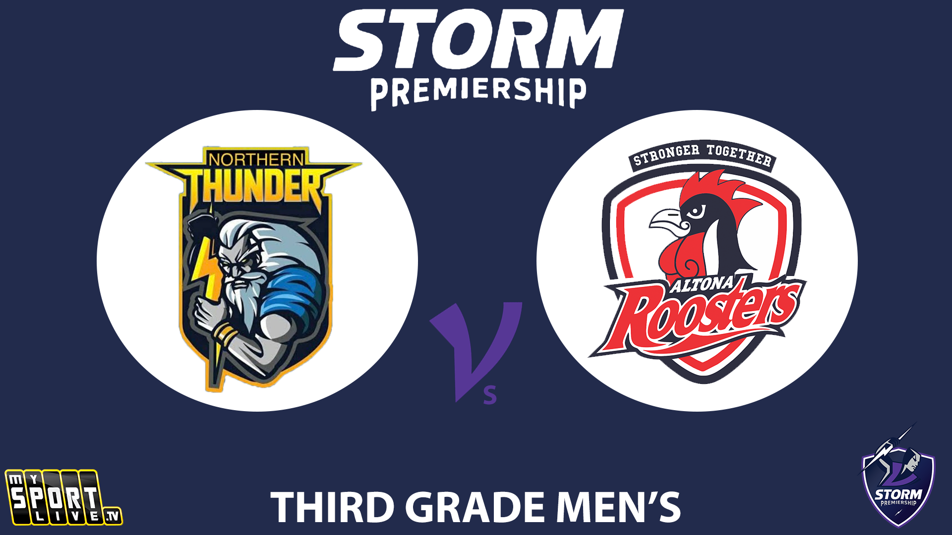 H2 2025 RD7 Third Grade Men Northern Thunder vs. Altona Roosters