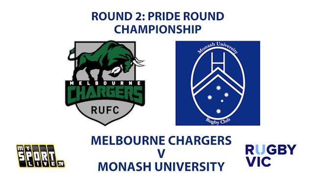 R2 - PRIDE ROUND: 2023 CHAMPIONSHIP - Melbourne Chargers and Monash University