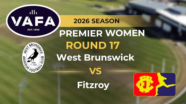 VAFA 2026 R17 PREM Women's West Bruns...