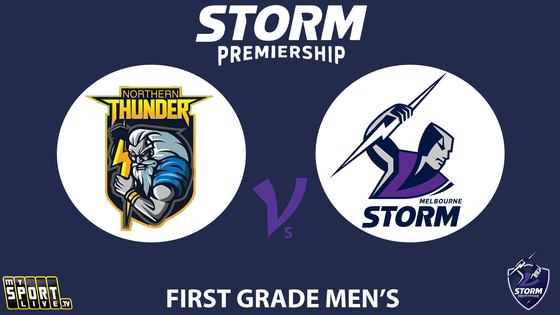 2025 NRL VIC RD2: 1st Grade Men Northern Thunder v Melbourne Storm 