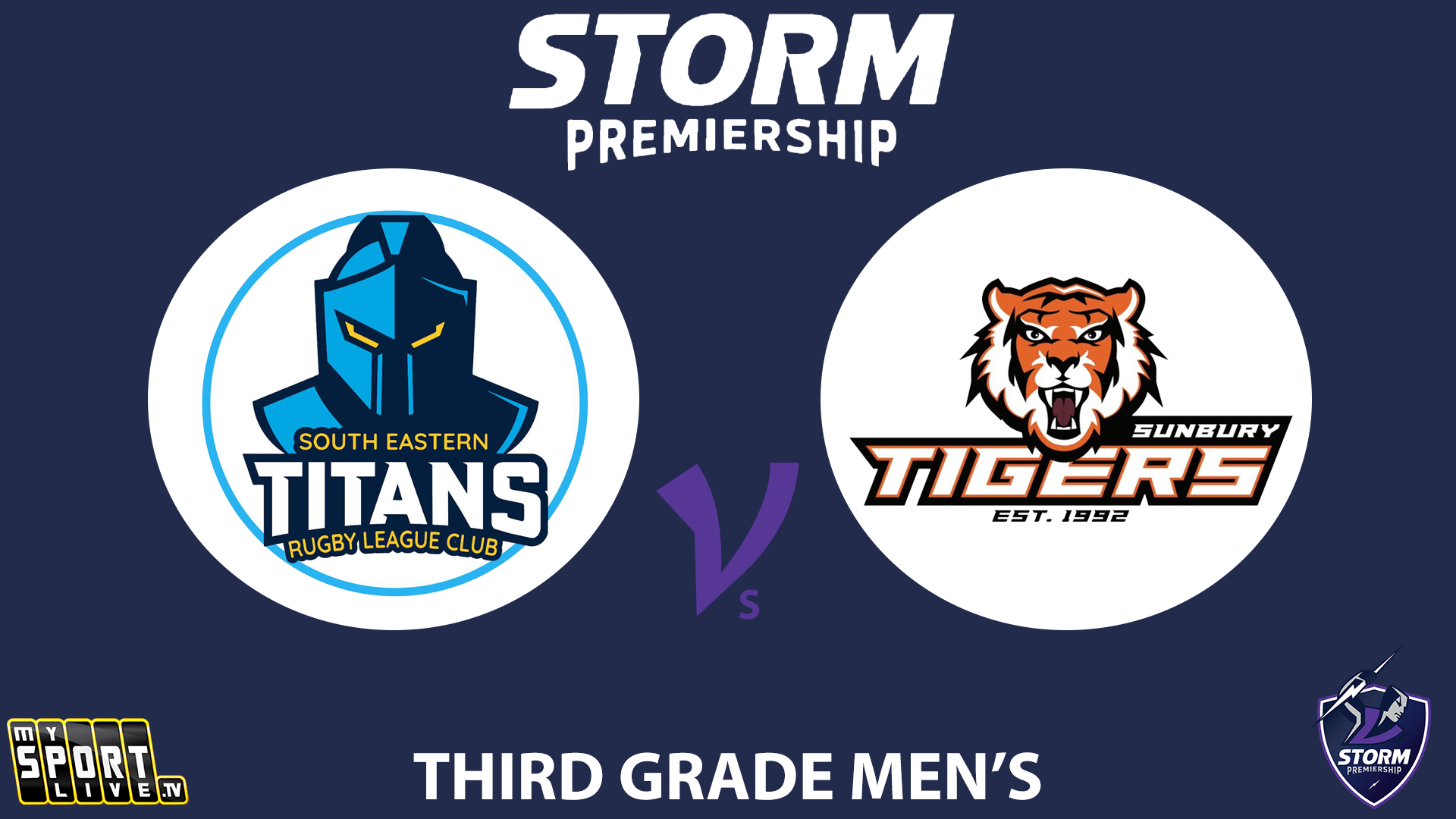 H1 2024 R3 Third Grade Men's: South Eastern Titans v Sunbury Tigers