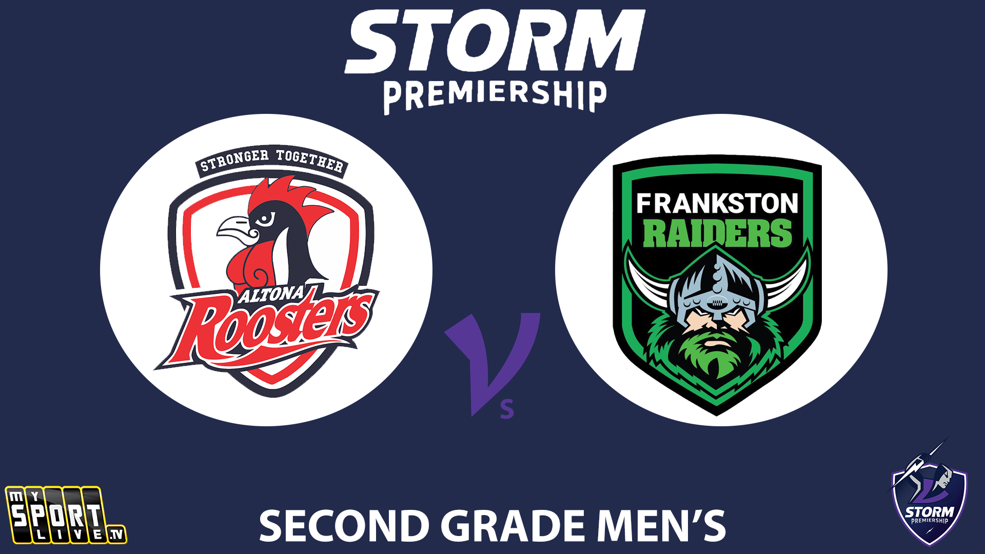 2024 R9 Second Grade Men's: Altona Roosters vs. Frankston Raiders