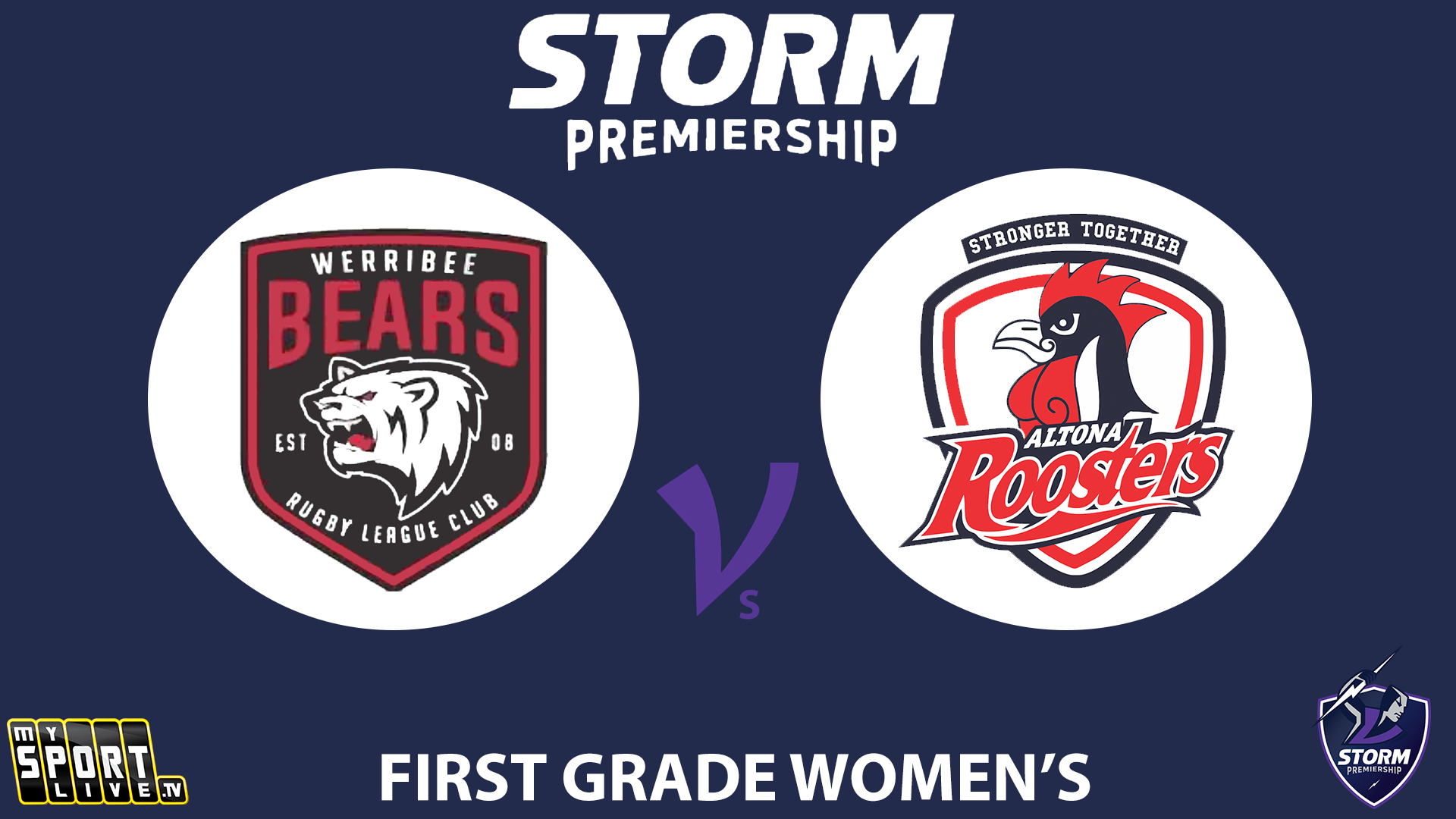 2025 First Grade Women Major Semi - Werribee Bears vs Altona Roosters