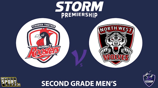 2024 R6 Second Grade Men: Altona Roosters v North West Wolves