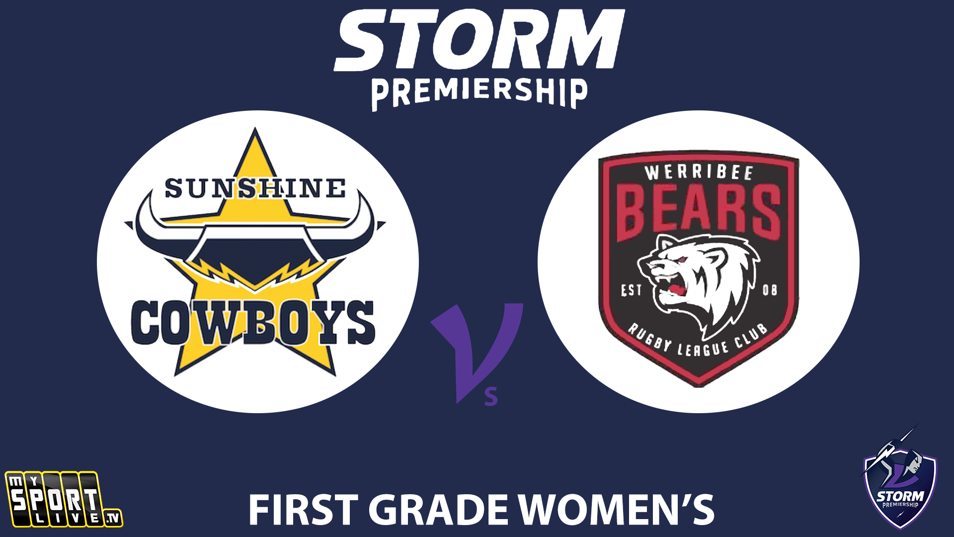 H1 2024 R8 First Grade Women's: Sunshine Cowboys vs. Werribee Bears