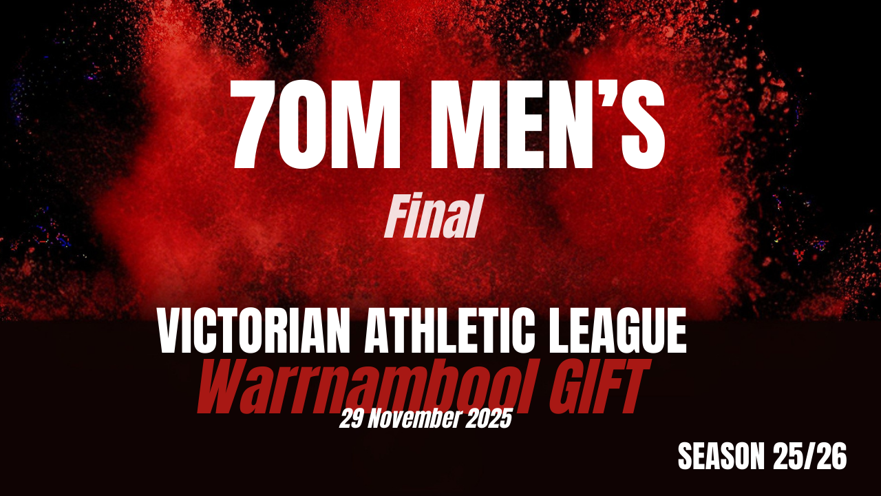 Warrnambool Gift - 70M Men's Finals