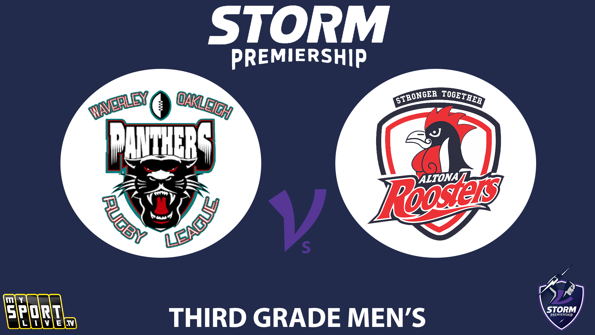 H1.1 2025 RD8 Third Grade Men Waverley Panthers vs. Altona Roosters