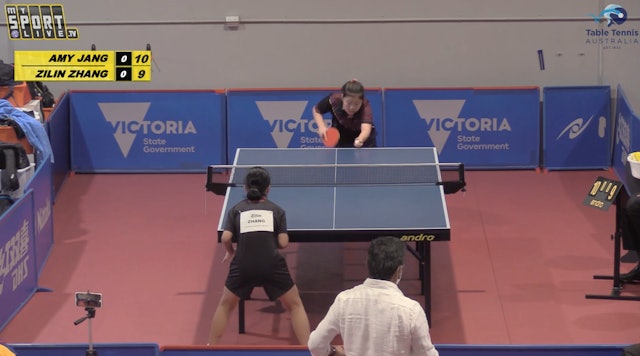 Hopes Girls' 5-8 Singles Amy Jang (QLD) vs. Zilin Zhang (NSW)