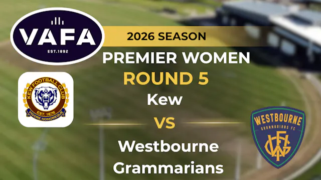 VAFA 2026 R5 PREM Women’s Kew V Westb...