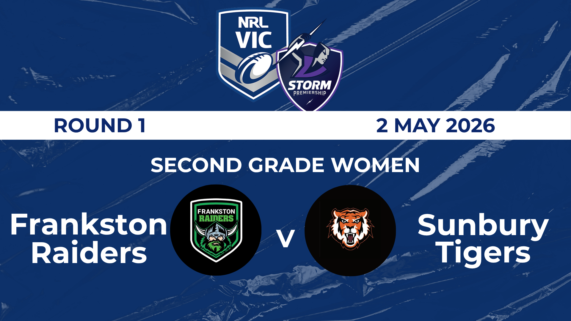 R1 SGW Frankston Raiders v Sunbury Tigers