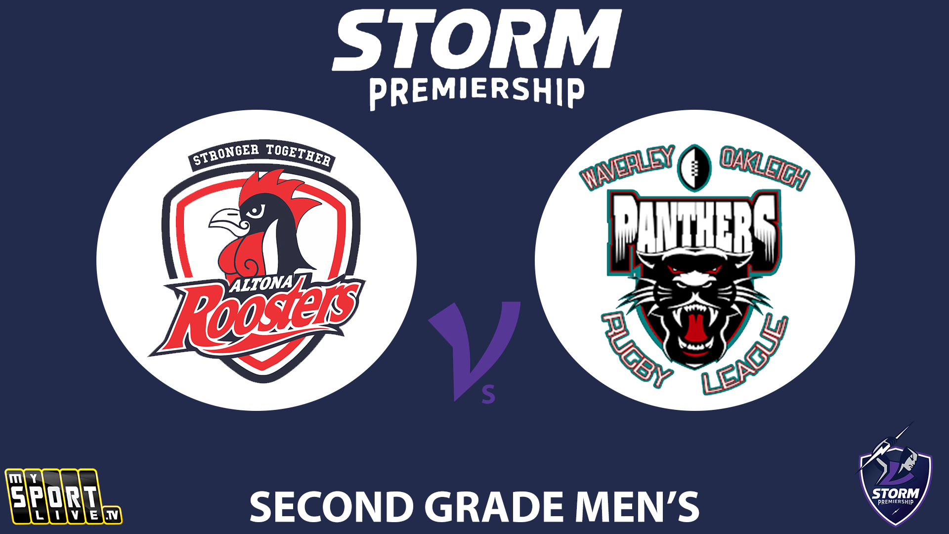 H2 2024 R5 Second Grade Men's: Altona Roosters v Waverley Panthers