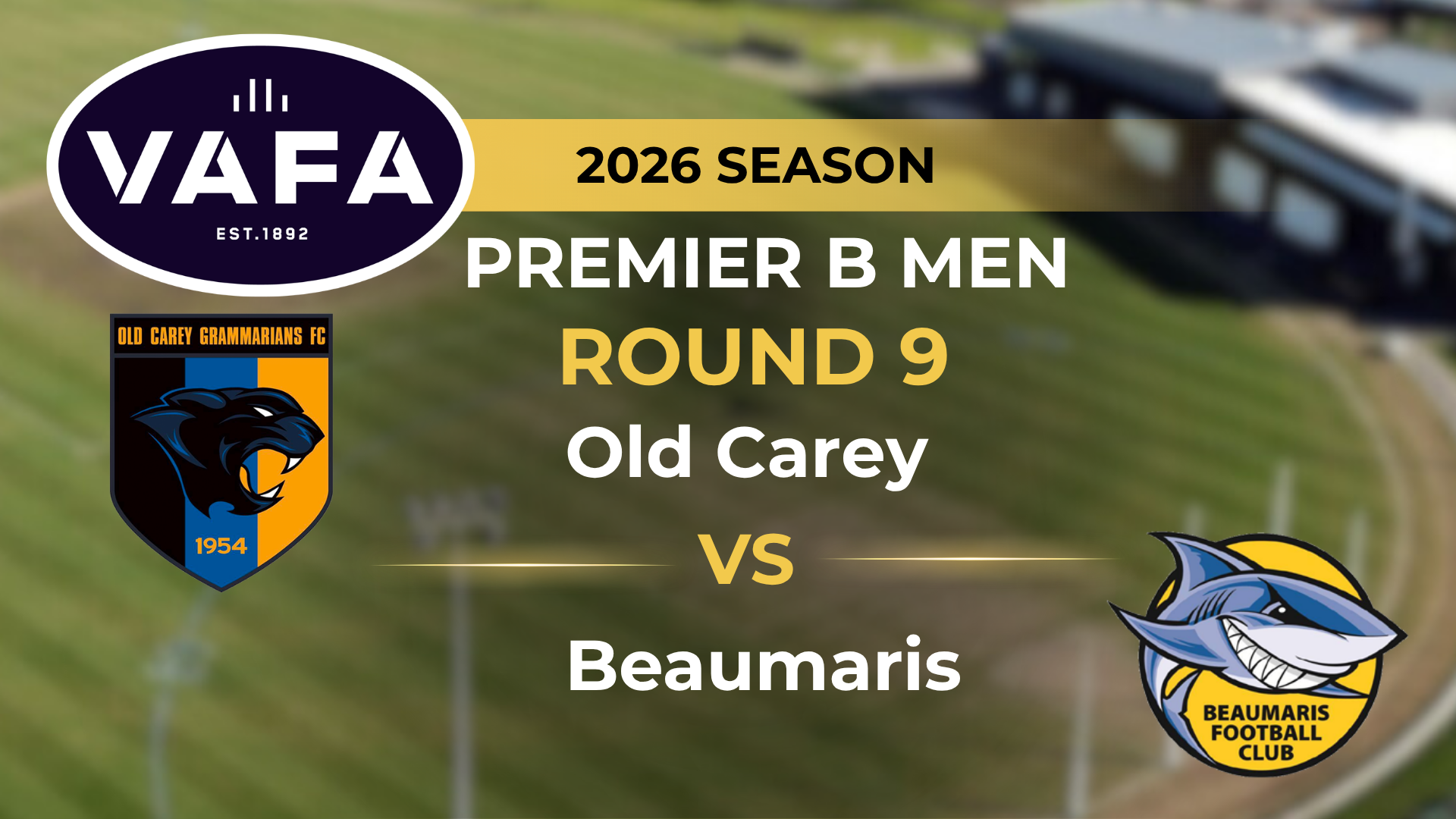 VAFA 2026 R9 PREM B Men's Old Carey V Beaumaris