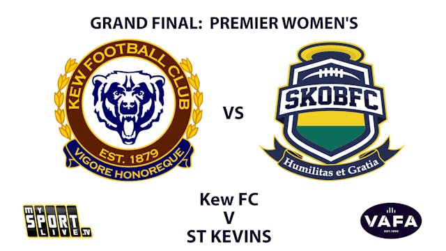 GF: VAFA Premier Women's Kew FC VS St...