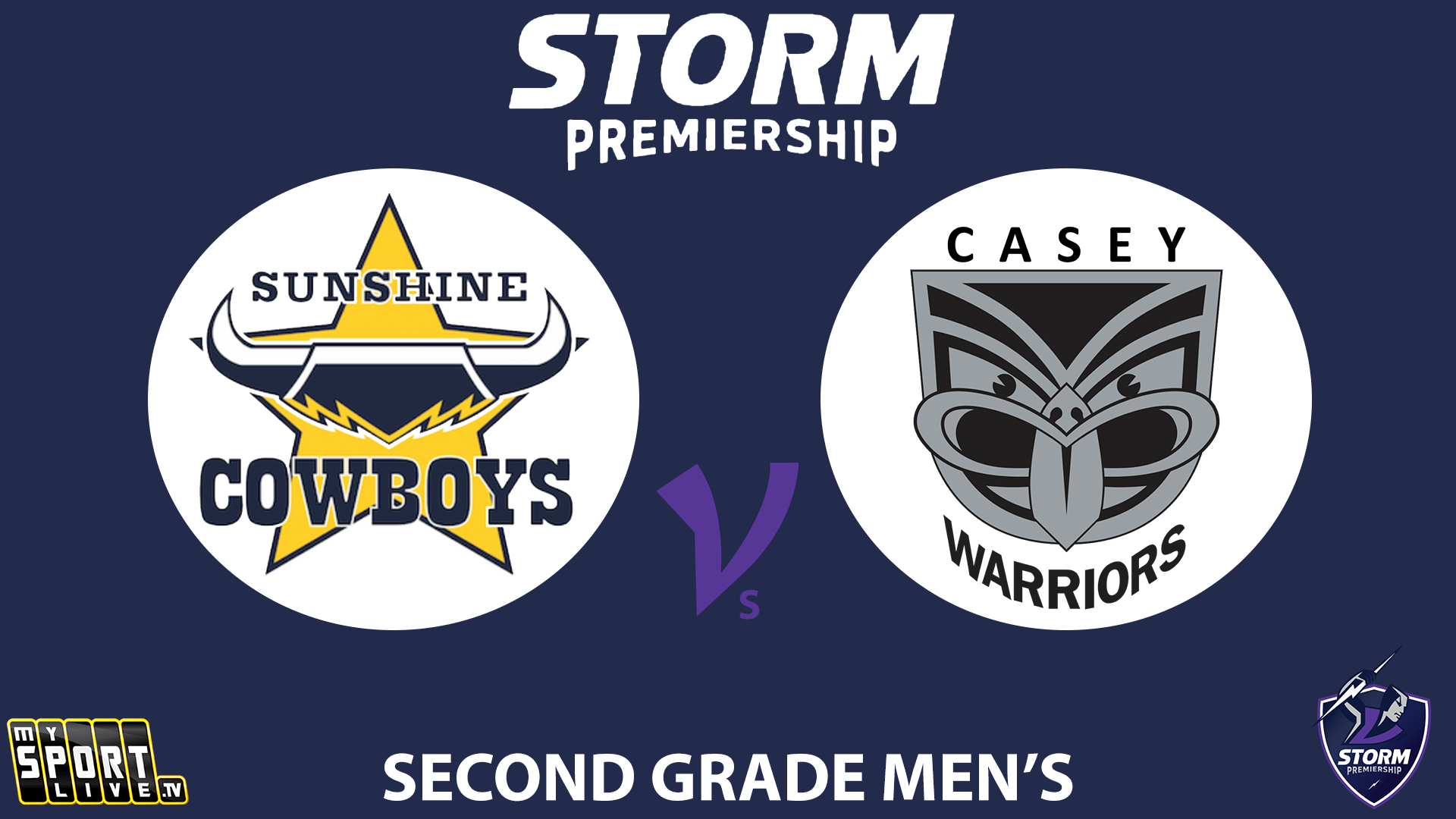 H1 2024 R6 Second Grade Men's: Sunshine Cowboys v Casey Warriors