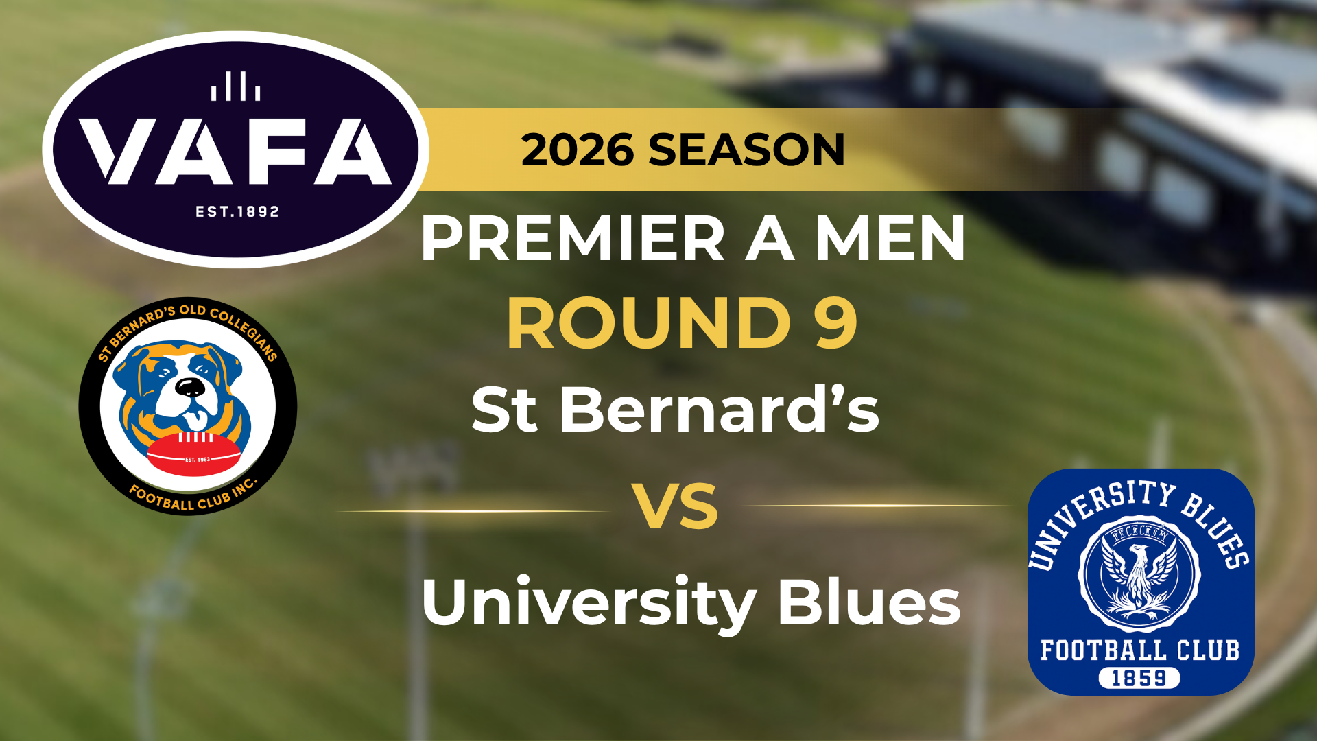 VAFA 2026 R9 PREM A Men's St. Bernards V University Blues